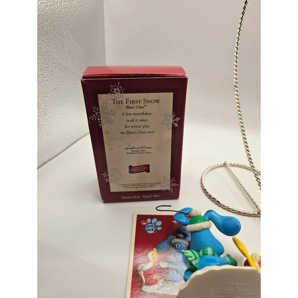 Hallmark Keepsake‎ Ornament The First Snow Blues Clues 2002 With Box